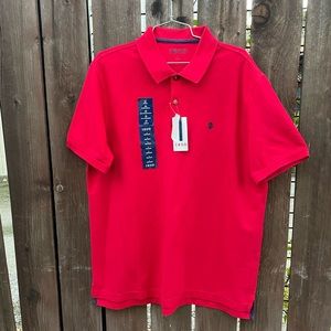 IZOD | NWT Mens Red Short Sleeve Polo Shirt